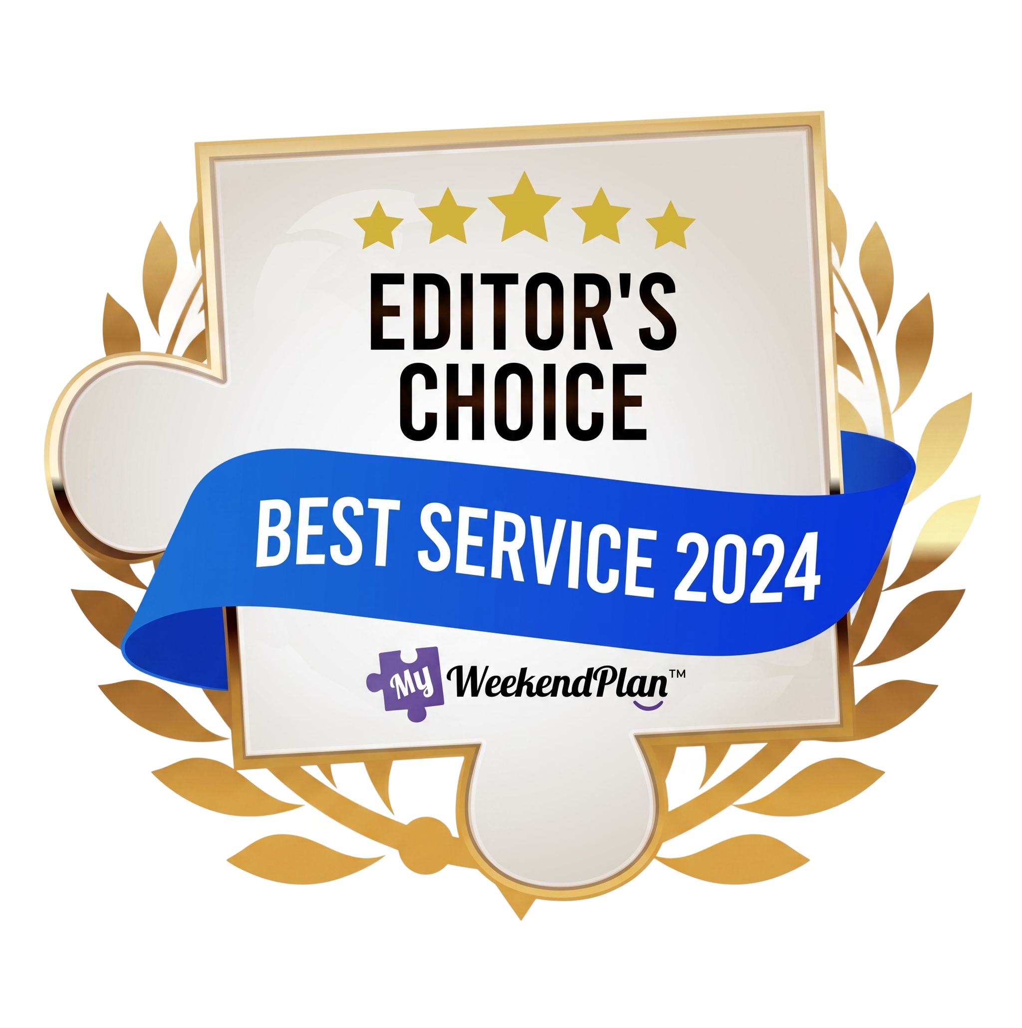 MyWeekendPlan Editor's Choice 2024 award badge
